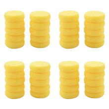 40Pcs Round Synthetic Artist Paint Sponge Sponges for Painting Pottery Watercolor Art Sponges Yellow 2.75Inch