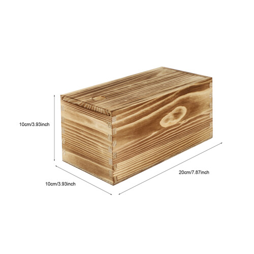 2pcs Wooden Sliding Boxes Gift Packaging Boxes Household Storage Cases 1