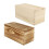 2pcs Wooden Sliding Boxes Gift Packaging Boxes Household Storage Cases 4