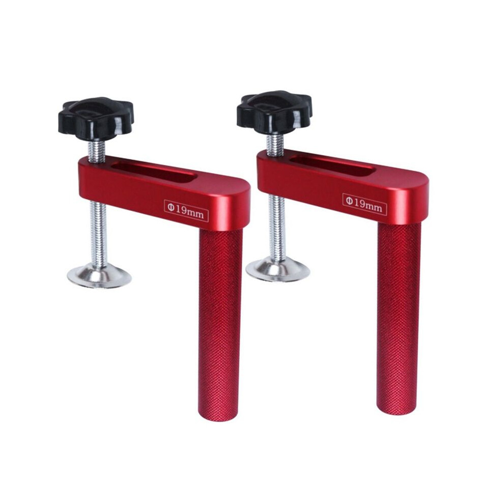2Pcs Dog Hole Clamp Woodworking Bench Stop Bench Dog Clamp Aluminum Alloy Desktop Fixed Clip - Hold Down Clamps 19Mm 4711640625916