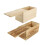 2pcs Wooden Sliding Boxes Gift Packaging Boxes Household Storage Cases 5