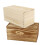 2pcs Wooden Sliding Boxes Gift Packaging Boxes Household Storage Cases 6