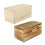 2pcs Wooden Sliding Boxes Gift Packaging Boxes Household Storage Cases 7
