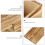 2pcs Wooden Sliding Boxes Gift Packaging Boxes Household Storage Cases 8