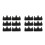 12Pcs Black Plastic Calligraphy Brush Rack Durable Pen Stand for Home 9