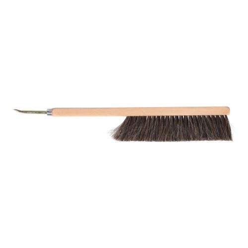 Stainless Steel Bee Brush With Wooden Handle Tool 2