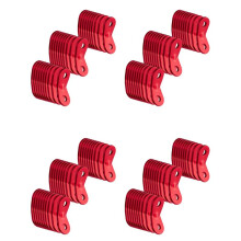 120 Stücke Aluminiumlegierung Seilschnur Teller, Zeltspanner Seilspanner Zelt Seilspanner für Outdoor Camping Wandern Zelt Zubehör, Rot