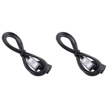 2X Car Aux USB Cable Adapter Female Port Extension Wire for   Jazz CR-V Accord Stereo MP3 Interface