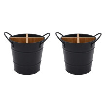 2X Kitchen Cutlery Organizer Knife Stand Storage Holder Separate Spoon Fork Chopstick Kitchenware Cooking Tool Bucket