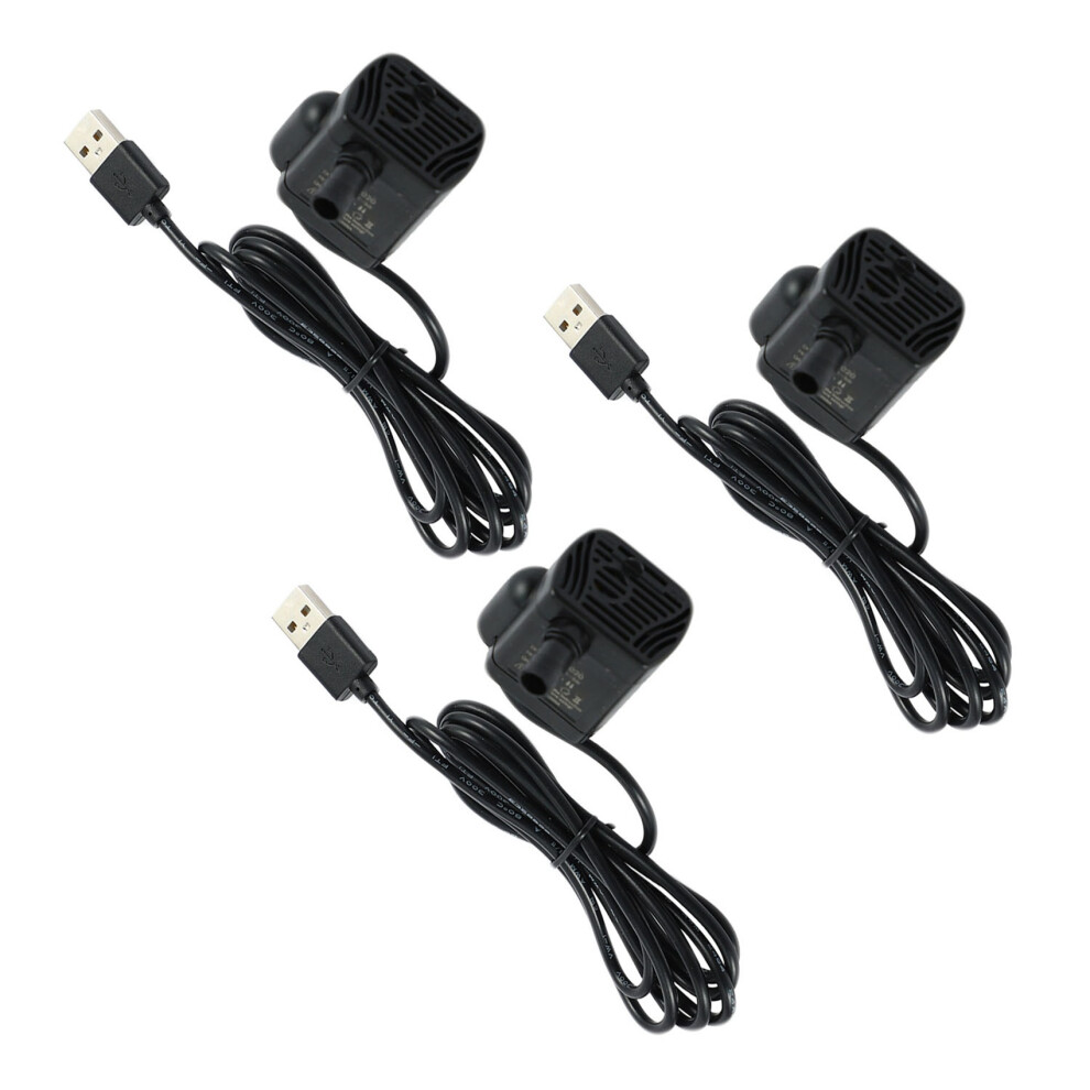 3X Ultra-Quiet Brushless Usb Water Pump 5V 70Cm Submersible Fountain Aquarium Circulating 6031418879470