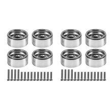 8 Stücke Rally 1.9 Metall Beadlock Rad Naben Felge für 1/10 RC Crawler Axial SCX10 90046 AXI03007 TRX4 RC4WD D90,1