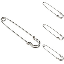 100PCS 4 Inch Metal Safety Pin-- & Strong Enough to Hold Heavy-Weight Fabrics and Materials Canvas,Leather,Upholstery