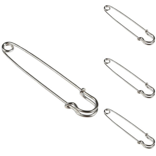 100 PCS 4 Inch Large Metal Safety Pin 1