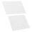 2 Sheets Self-Adhesive Pearl Heart Rhinestones 12