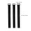 10Pcs Durable Black Hook and Loop Tape Nylon Fixing Strap Waterproof 7