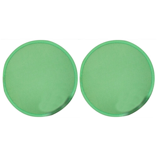 2X Foldable Round Fan-Green 1