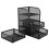 3-Drawer Metal Mesh Desk Organizer - Black 13