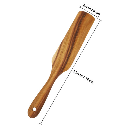 Long Handle Spatula Pet Feeder Rattan Griddle Supply Coffee 1