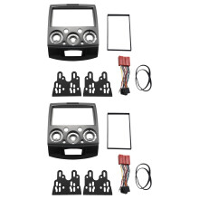 2X Radio Pannello Stereo per Everest Ranger Bt-50 Bt50 Double 2 Din Fascia Dash Installazione Trim Kit Cornice Facciale (178X102mm)
