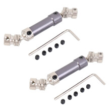 2X Metal Rear Drive Shaft Cvd for 12428 12423 1/12 Rc Car Crawler Short Course Truck Upgrade Hop- Parts,Grey