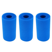 3X Foam Filter Sponge Reusable Biofoam Cleaner Water Cartridge Sponges for Type A Re-Used Cleaning Swimming Pool