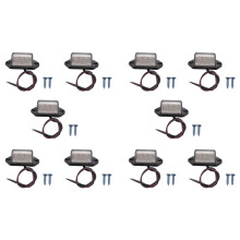10X 12/ 24V 3 LED License Plate Day Light Boat RV Truck Trailer Interior Lamp