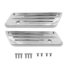 Zilveren Motorfiets Zadeltas Gesp Cover Professionele Zadeltas Covers voor Street Road Glide 1993-2013
