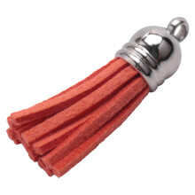 250 Pezzi / Set Nappe Portachiavi Pendenti nel Pelle Colorata Nappa per Portachiavi DIY e Artigianato