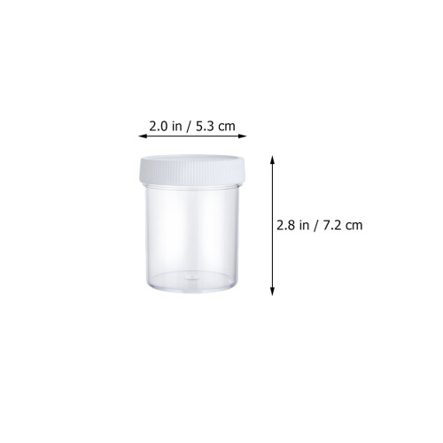 10Pcs Clear Empty Face Cream Box Compact Travel Cosmetic Sample Holder 1