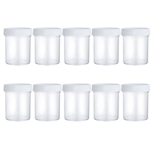 10Pcs Clear Empty Face Cream Box Compact Travel Cosmetic Sample Holder 2