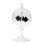 4 Blades Rotating Glass Windmill Solar Powered Crookes Radiometer Light Mill/Educational Teaching Study Tool B 1
