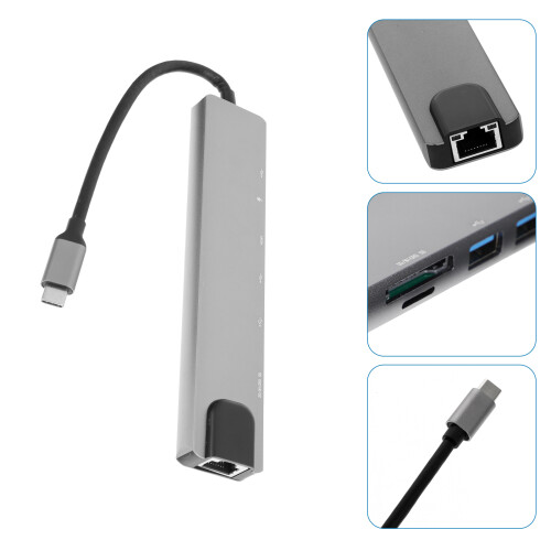 8 1 Usb Hub Aluminiumlegierung Spender Computer 1