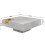 (72x72x30cm, cement grey) coffee table, side table with removable storage box 6