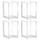 4St Stevige Acryl Pennenhouder, Decoratief En Functioneel Voor 8