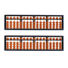 2X Plastic Abacus Arithmetic Abacus Kids Calculation Tool 17 Digits