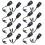HD-CVI/TVI/AHD Passive Video Balun with Power Connector and RJ45 CAT5 Data Transmitter 8 Pair 1