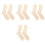 8Stk Holz Sock Blocker Strickform Für DIY Socken Hellgelb 6