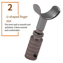 Lederen Carving Rotary Carving Knife Hand DIY Leather Carving Tool Plantaardig Looien Carving Kan de Hoogte Aanpassen