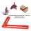 Carpenter Square L-Shape Aluminum 160mm/6.3in Red 6