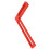 Carpenter Square L-Shape Aluminum 160mm/6.3in Red 9