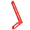 Carpenter Square L-Shape Aluminum 160mm/6.3in Red 11