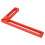 Carpenter Square L-Shape Aluminum 160mm/6.3in Red 15