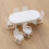14Pièces Modèle Mini Chaise Et Table Jouets Pour Décor Blanc 10