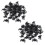 100X Plastic Black Spider Trick Toy Halloween Haunted House Prop Decor 1