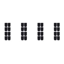 32Pcs Clarinet/Soprano Saxophone Sax Mouthpiece Patches Pads Cushions Black---0.8mm