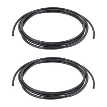 2 Stk 6mm x 4mm Pneumatisch Luftkompressor PU Schlauch Rohrleitung 3 Meter Schwarz