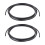 2Pcs 6mm x 4mm Pneumatic Air Compressor PU Hose Pipe 3 Meters Black 1