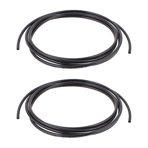 2Pcs 6mm x 4mm Pneumatic Air Compressor PU Hose Pipe 3 Meters Black