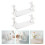 2Pcs Small White Floating Storage Shelves for Wall Decor Bathroom 3