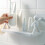 2Pcs Small White Floating Storage Shelves for Wall Decor Bathroom 5